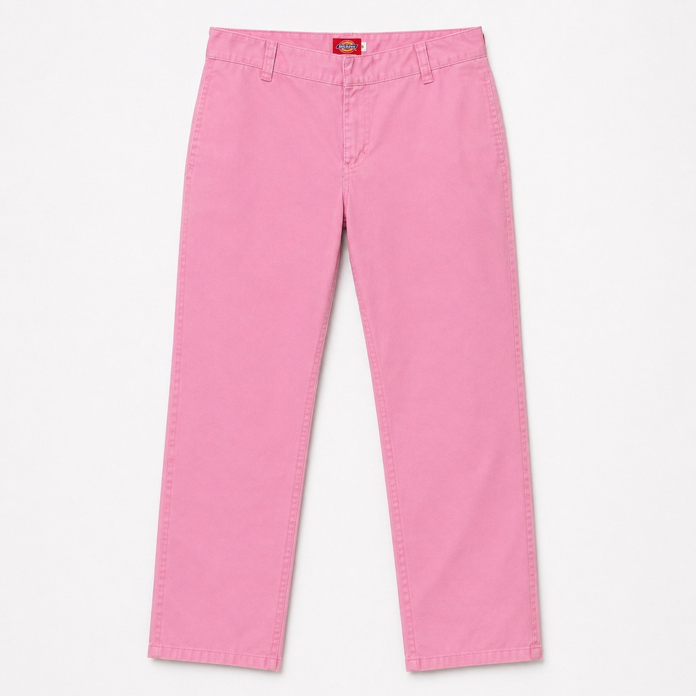 Vintage Y2K Dickies Pink Low Rise Pants Women Size 6 Streetwear Skater Normcore